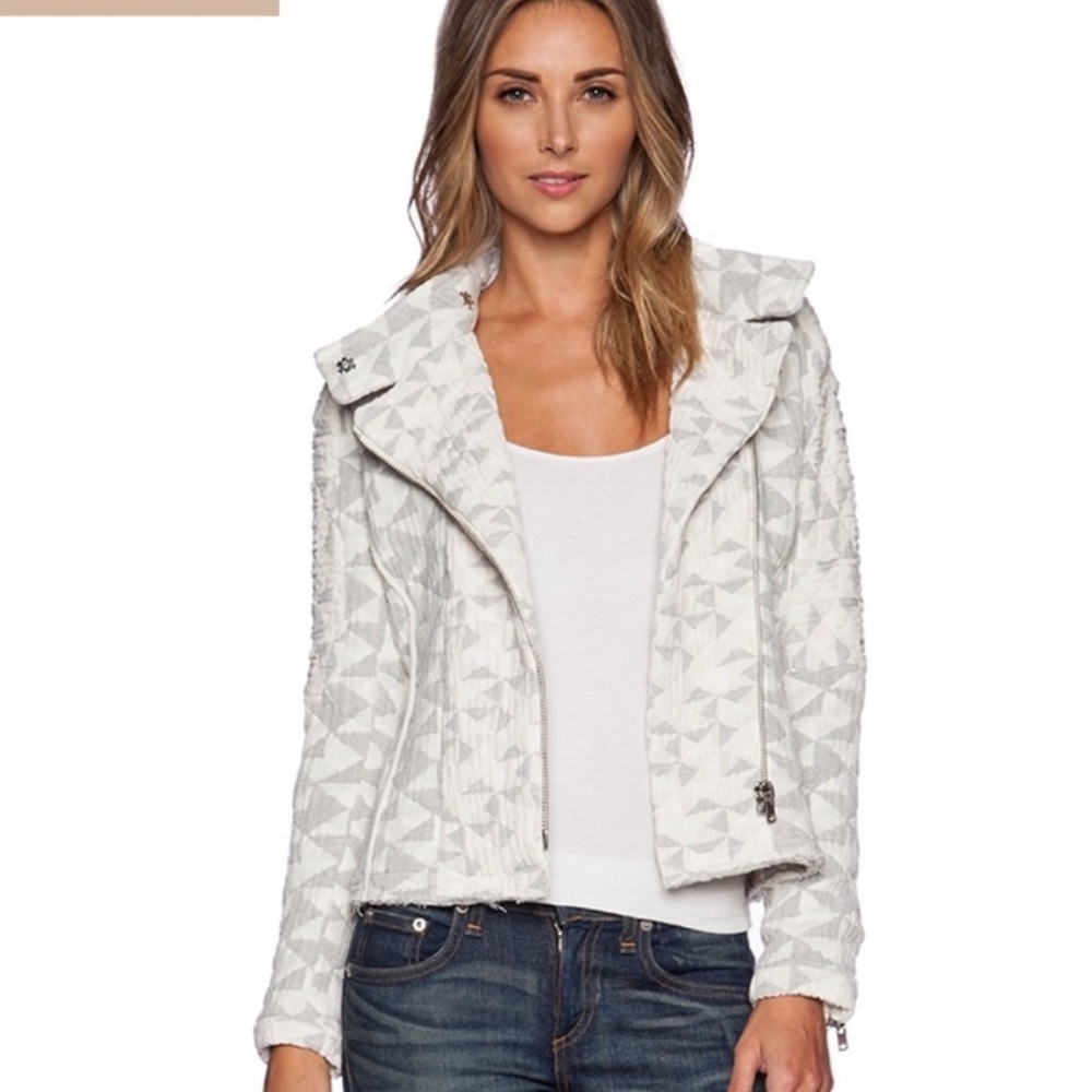 Iro Otavia Quilted Patterned Jacket - image 1